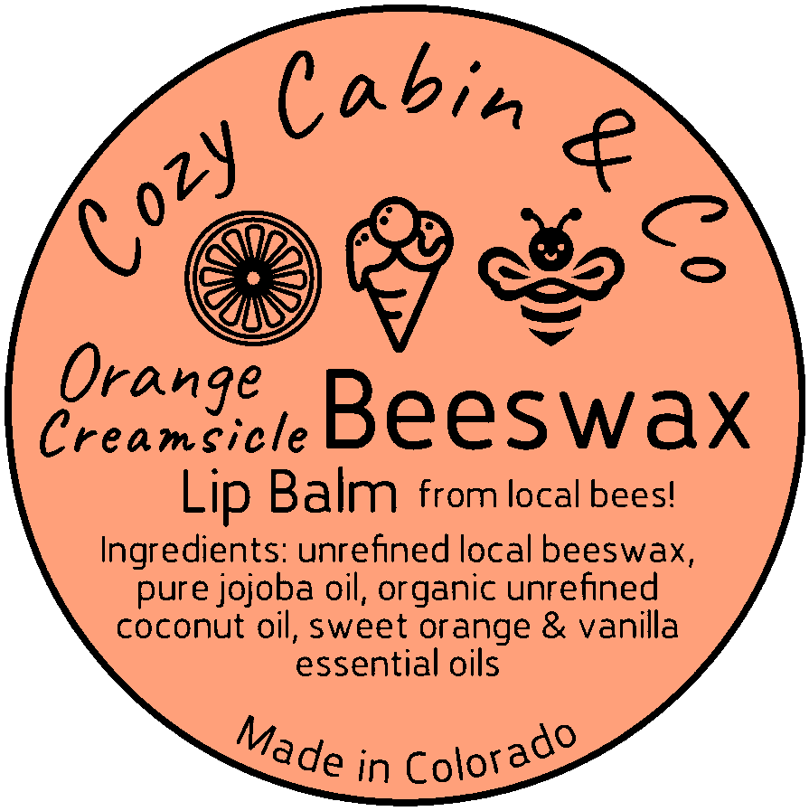 Orange Creamsicle Beeswax Lip Balm